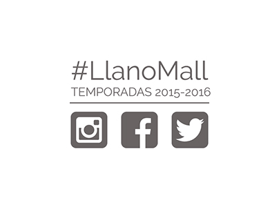 Desarrollo gráfico RRSS Llano Mall Ciudad Comercial
