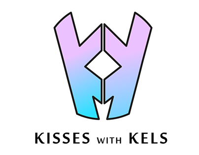 KISSES with KELS beauty company logo