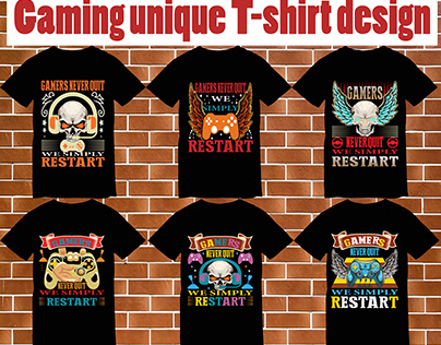 Gaming unique T-shirt design