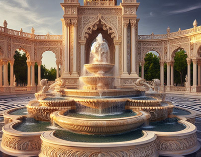 Fountain. Orient Ornament