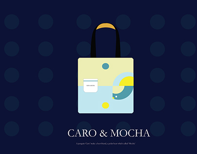 Caro & Mocha's canvas bag