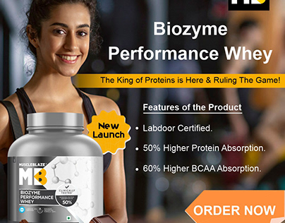 Muscle Blaze Product Branding