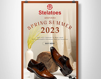 Men's Shoes Poster Design - Stelatoes