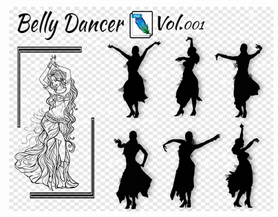 Vector illustration - belly Dancer