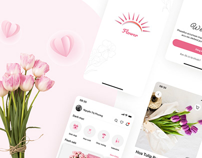 Flower Booking App Design