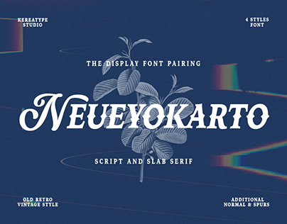 Free Font | Neue Yokarto | Vintage Retro Typeface