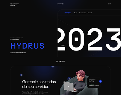 Project thumbnail - HYDRUS - LANDING PAGE