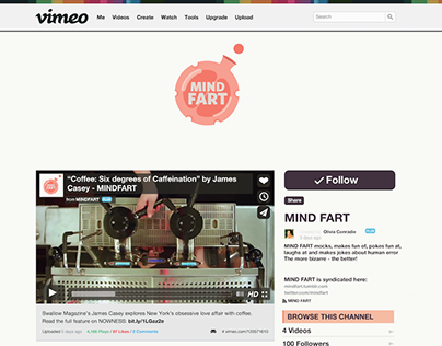 Vimeo Channel Branding and Animation