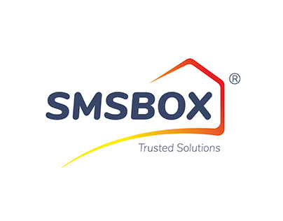 SMSBOX logo design simplification