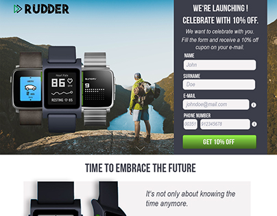 Layout RUDDER Digital Watches