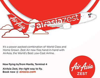 AirAsia Zest Print Ads