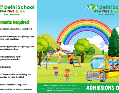 Three Fold Brochure fro Junior Delhi School
