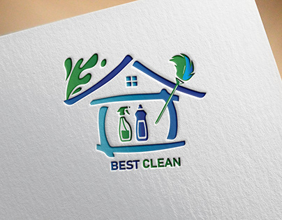 Housekeeping/Janitor/Cleaning Service Logo Design