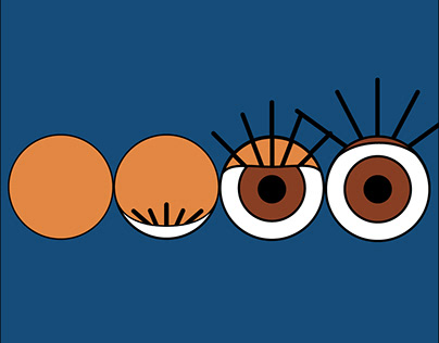 Orange eyes (Shape animation)