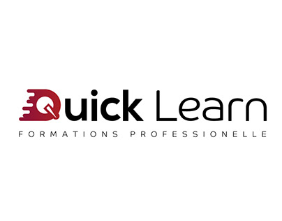quik learn logo design