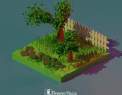 Garden 3D Illustration