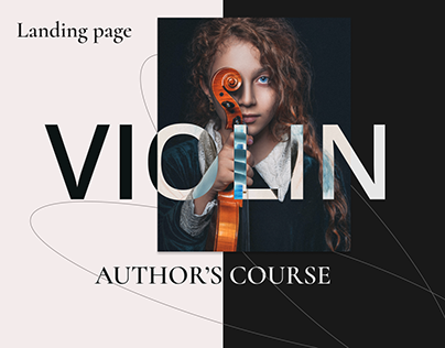 Landing page for Author's course of violin