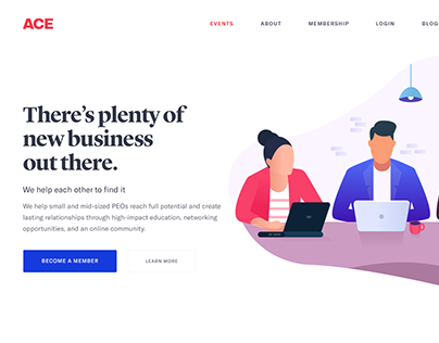Landing page Hero section