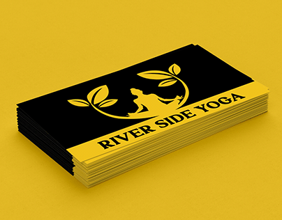 yoga business card mockup