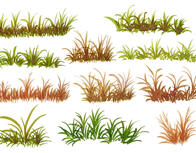 watercolor grass