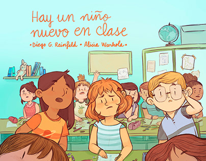 "Hay un niño nuevo en clase" illustrated album