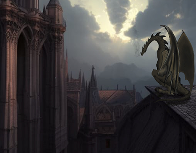 A dragon on the cathedral