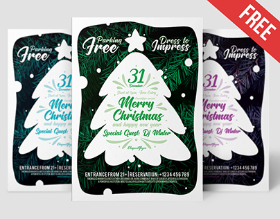Free Merry Christmas Flyer Template