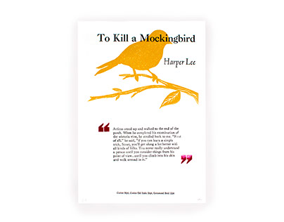 Letter Press: To Kill a Mockingbird