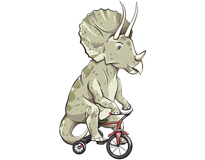 Illustration "Triceratops" for a client.