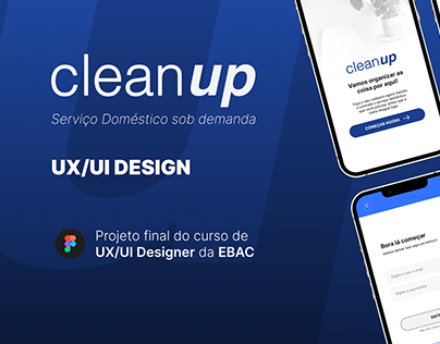 UX/UI Design | CleanUp - Serviço Doméstico sob demanda