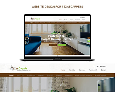 Website Design for Carpet industry