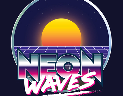 Neon Waves, Logotype and Webpage