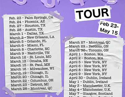 Olivia Rodrigo GUTS Tour Dates