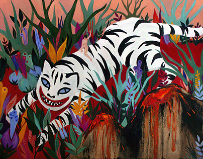 2020-2021 "Mad tigers" oil painting series