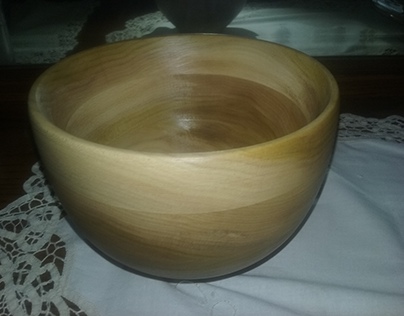 Wooden Poplar Bowl