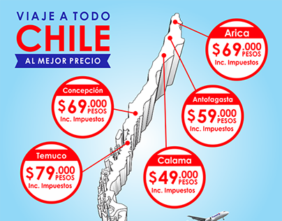 Diseño para fanpage - Travel VIP (Chile)
