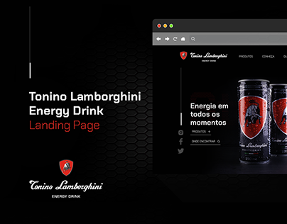 Tonino Lamborghini Energy Drink | Landing Page