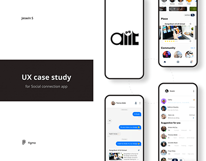 UX Case Study - Social connection app (aiit)