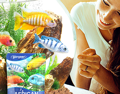 Gargeer gels, fish feeding, brand &packaging design