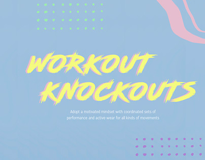 Workout Knockout Catalog Layout Design