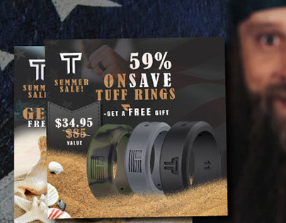 Tuff silicon rings Summer Sale banners for Facebook ads
