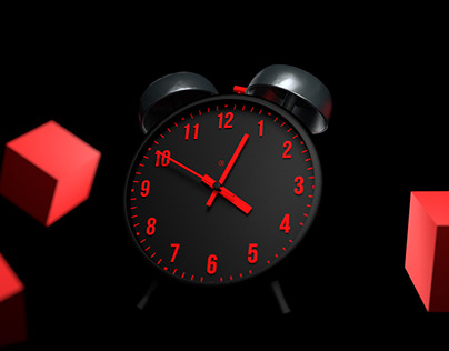 Alarm clock Black/red