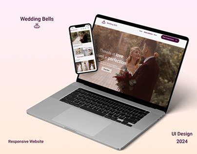 Responsive web Design | Wedding Bells | UI design.