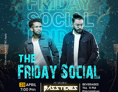 Weekend party | Dj | Poster design | Friday Social