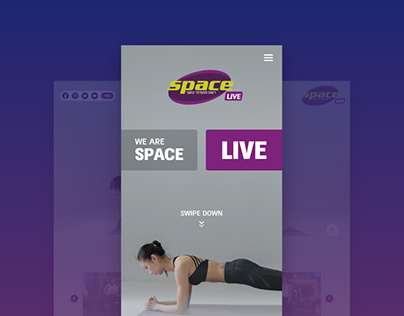 'Space Live' - Web & Mobile Design (Studential Project)