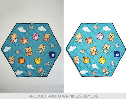 product image wrinkles remove and editing