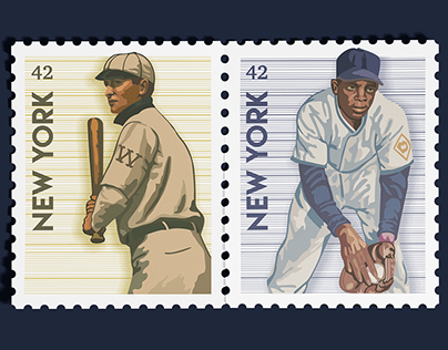 Baseball Postage Stamps