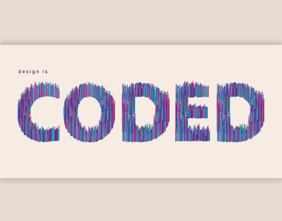 Coded Style Postcard Design
