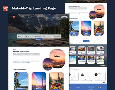 MakeMyTrip| Landing Page| Travel Agency