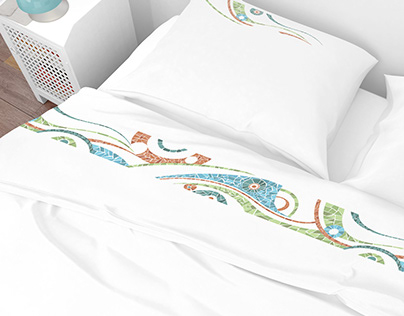 My work for TM Home (embroidered bedding)